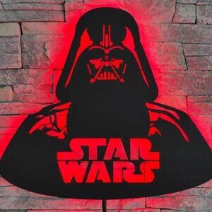 Star Wars LED wall lamp. LED night light remote control lamp